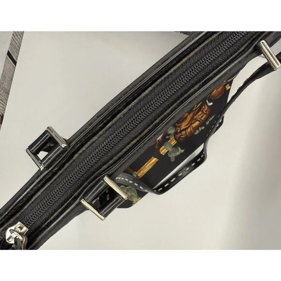 Western Pin Up Girl Purse - Black - NEW! Full Zip Closure - Picture 8 of 9